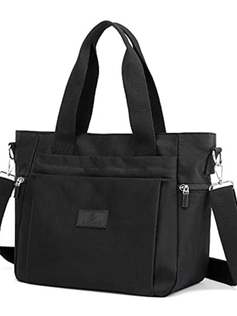 Water Resistant Nylon Multi-Pocket Shoulder Bag Tote Purse